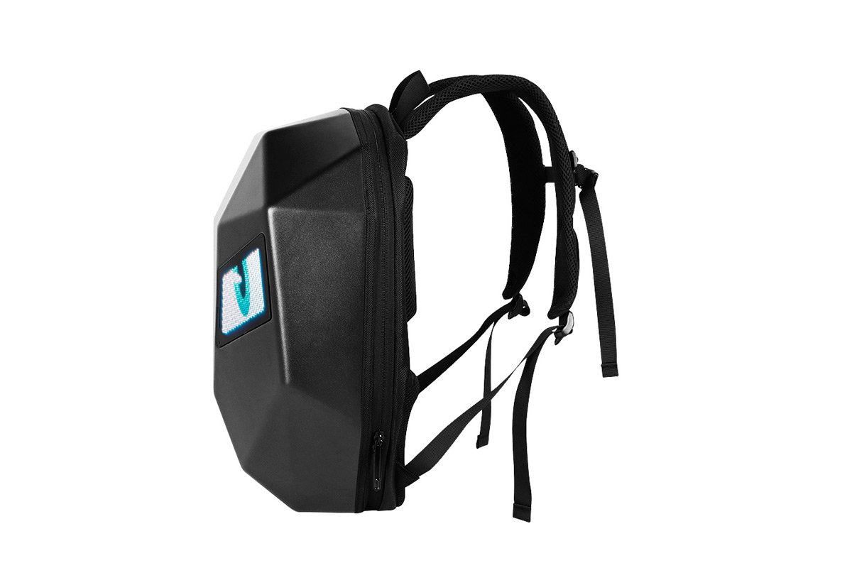 Pixelated Smart Backpack: A knapsack with an integrated LED array.